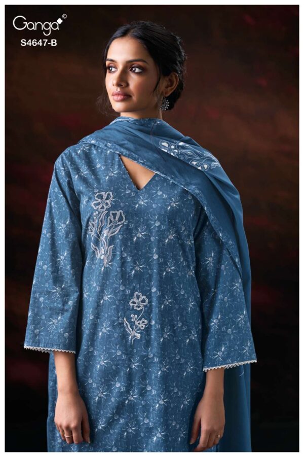 My Fashion Road Ganga Fashion Jivanya Premium Wear Cotton Dress | S4647 – B