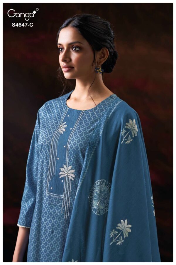 My Fashion Road Ganga Fashion Jivanya Premium Wear Cotton Dress | S4647 – C