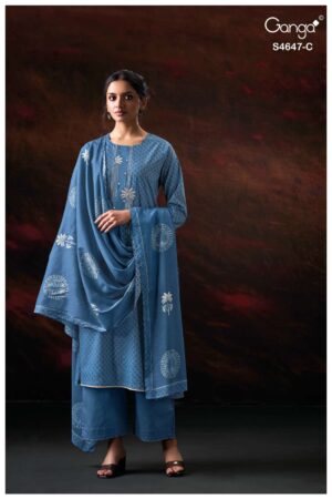 My Fashion Road Ganga Fashion Jivanya Premium Wear Cotton Dress | S4647 – C