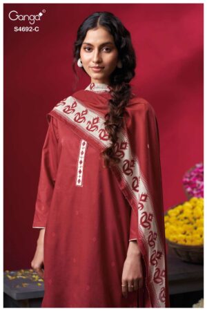 My Fashion Road Ganga Fashion Kairika Fancy Cotton Salwar Suit | S4692 – C