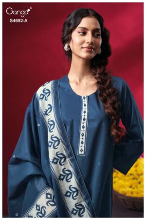 My Fashion Road Ganga Fashion Kairika Fancy Cotton Salwar Suit | S4692 – A