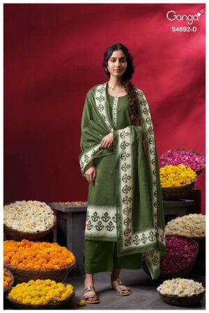 My Fashion Road Ganga Fashion Kairika Fancy Cotton Salwar Suit | S4692 – D