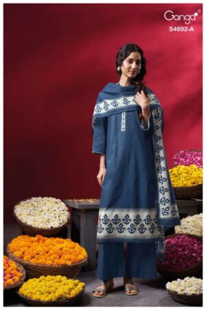 My Fashion Road Ganga Fashion Kairika Fancy Cotton Salwar Suit | S4692 – A