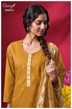 My Fashion Road Ganga Fashion Kairika Fancy Cotton Salwar Suit | S4692 – B
