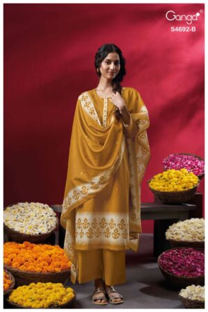 My Fashion Road Ganga Fashion Kairika Fancy Cotton Salwar Suit | S4692 – B