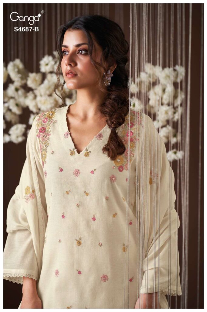 My Fashion Road Ganga Fashion Kireya Exclusive Fancy Ladies Suit | S4687 – B