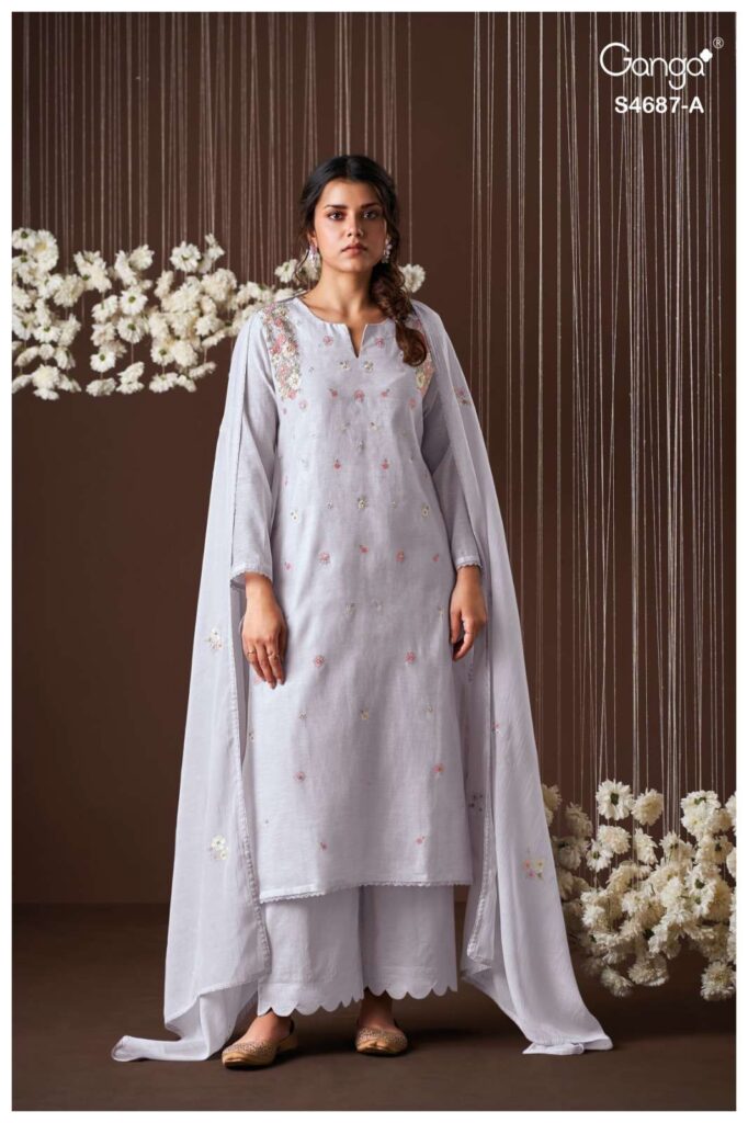 My Fashion Road Ganga Fashion Kireya Exclusive Fancy Ladies Suit | S4687 – A