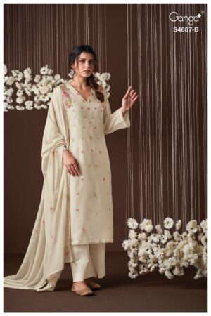 My Fashion Road Ganga Fashion Kireya Exclusive Fancy Ladies Suit | S4687 – B My Fashion Road Ganga Fashion Kireya Exclusive Fancy Ladies Suit | S4687 – B