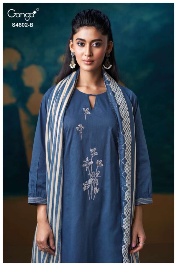 My Fashion Road Ganga Fashion Lylira Summer Wear Fancy Cotton Suit | S4602 – B