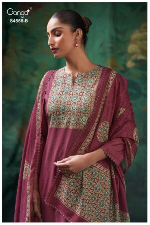 My Fashion Road Ganga Fashion Mihira Premium Wear Cotton Dress | S4558 – B