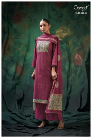 My Fashion Road Ganga Fashion Mihira Premium Wear Cotton Dress | S4558 – B