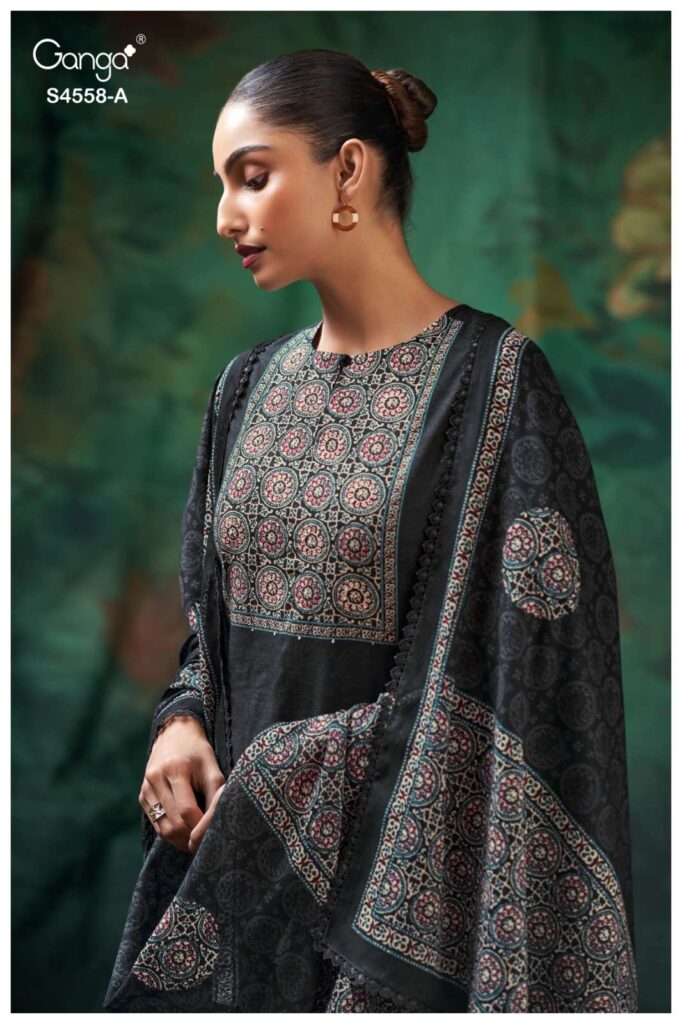 My Fashion Road Ganga Fashion Mihira Premium Wear Cotton Dress | S4558 – A