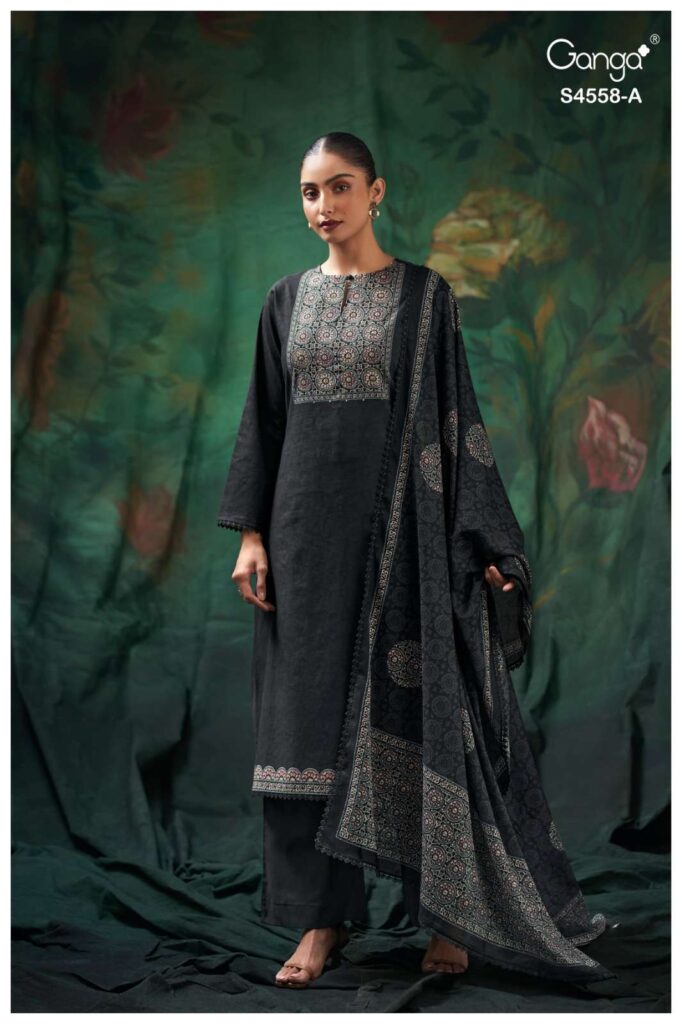 My Fashion Road Ganga Fashion Mihira Premium Wear Cotton Dress | S4558 – A