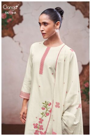 My Fashion Road Ganga Fashion Piyanshi Fancy Cotton Jacquard Dress | S4775 – A