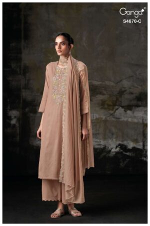 My Fashion Road Ganga Fashion Piyasha Exclusive Designer Ladies Suit | S4670 – C