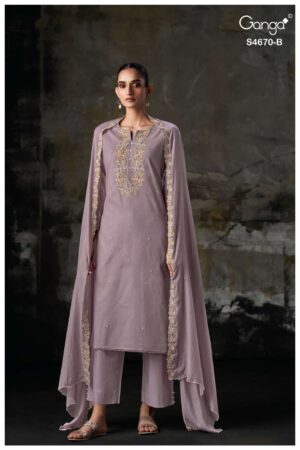 My Fashion Road Ganga Fashion Piyasha Exclusive Designer Ladies Suit | S4670 – B