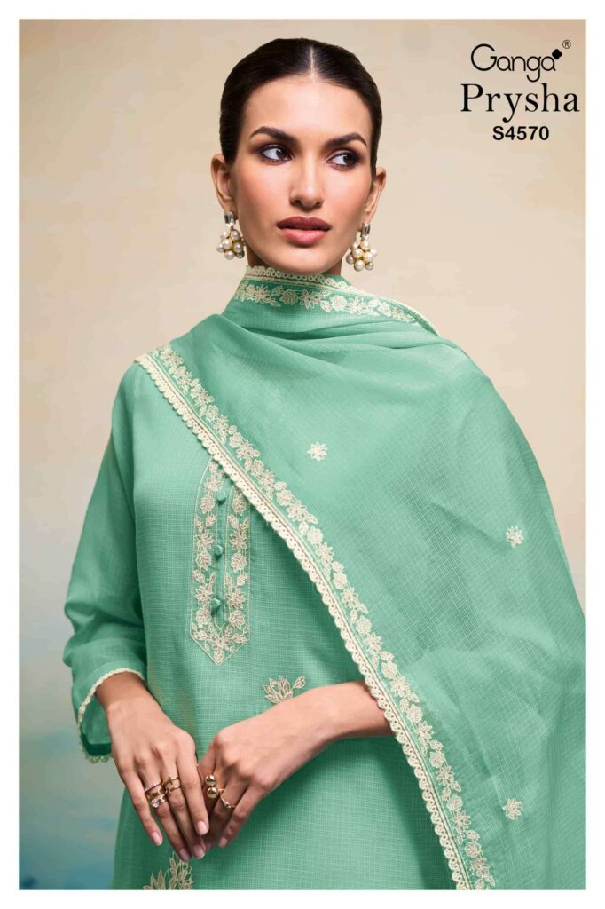 My Fashion Road Ganga Fashion Prysha Premium Design Ladies Dress | S4570 – C