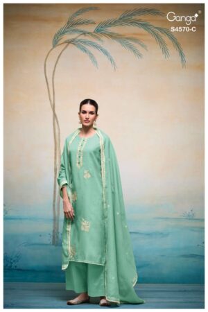 My Fashion Road Ganga Fashion Prysha Premium Design Ladies Dress | S4570 – C