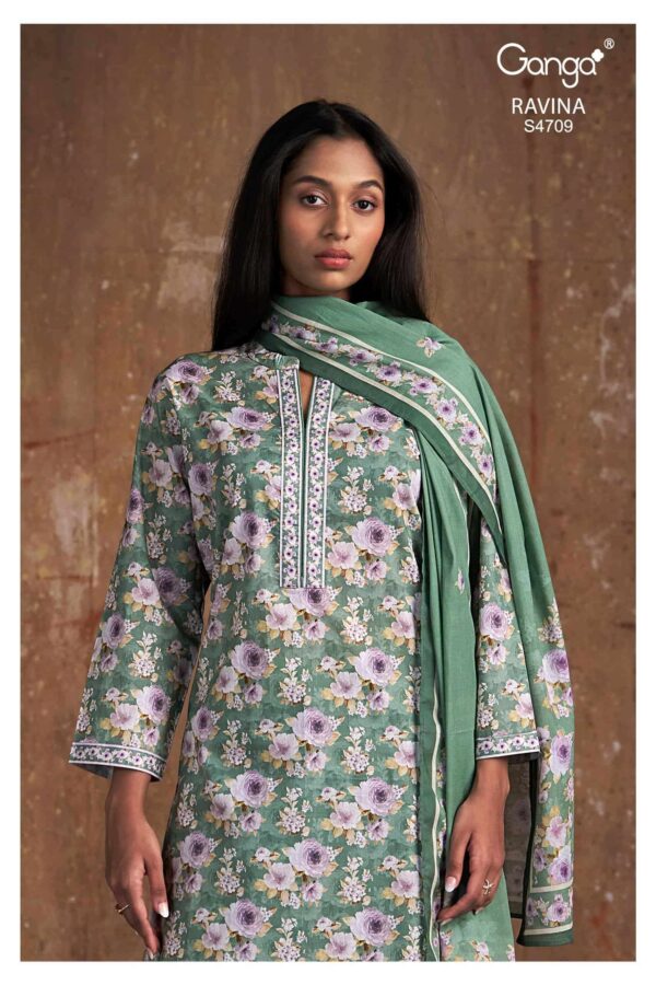 My Fashion Road Ganga Fashion Ravina Summer Wear Ladies Salwar Suit | S4709 – B