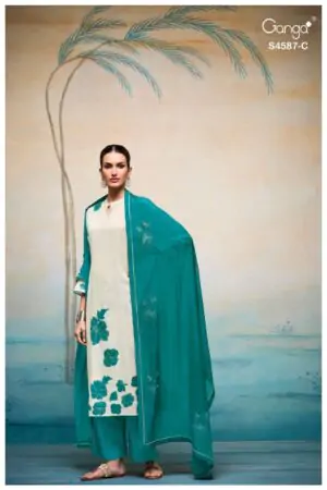 My Fashion Road Ganga Fashion Sylvie Exclusive Fancy Ladies Dress | S4587 – C