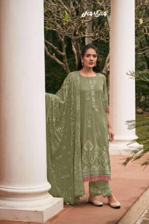 My Fashion Road Jay Vijay Jhoom Fancy Pure Organdy Suit | 11033