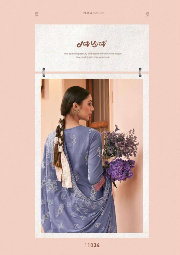 My Fashion Road Jay Vijay Jhoom Fancy Pure Organdy Suit | 11034