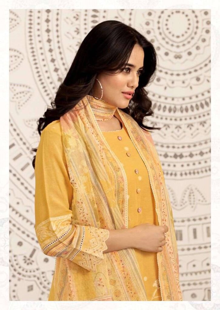 My Fashion Road Jay Vijay Mahika Pure Linen Jacquard Designer Suit | 10886