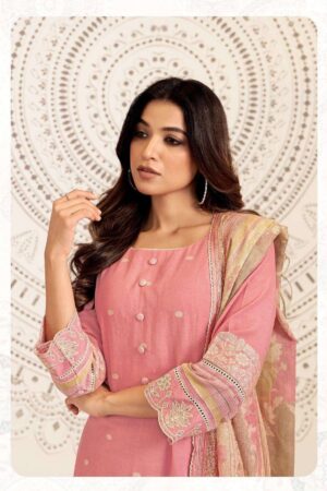 My Fashion Road Jay Vijay Mahika Pure Linen Jacquard Designer Suit | 10885