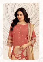 My Fashion Road Jay Vijay Mahika Pure Linen Jacquard Designer Suit | 10883