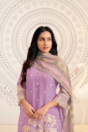 My Fashion Road Jay Vijay Mahika Pure Linen Jacquard Designer Suit | 10881