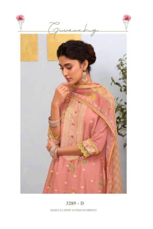 My Fashion Road Jay Vijay Ruzain Pure Linen Jacquard Designer Suit | 3289 – D