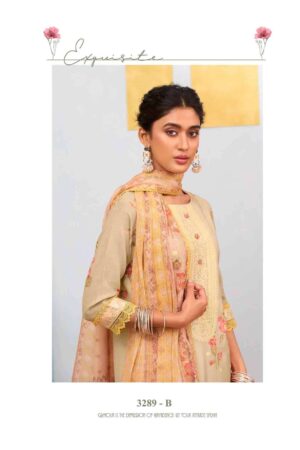 My Fashion Road Jay Vijay Ruzain Pure Linen Jacquard Designer Suit | 3289 – B
