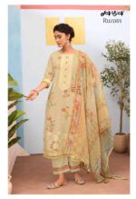 My Fashion Road Jay Vijay Ruzain Pure Linen Jacquard Designer Suit | 3289 – B