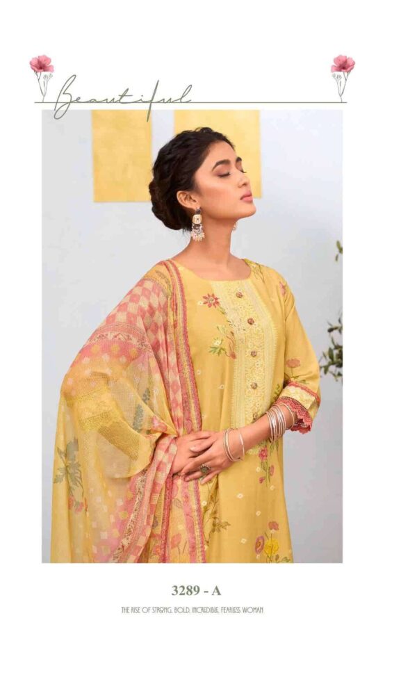 My Fashion Road Jay Vijay Ruzain Pure Linen Jacquard Designer Suit | 3289 – A