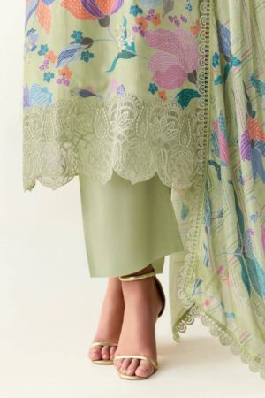 My Fashion Road Kimora Heer Limelight Cotton With Resham Embroidered Salwar Kameez | H – 0016