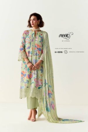 My Fashion Road Kimora Heer Limelight Cotton With Resham Embroidered Salwar Kameez | H – 0016