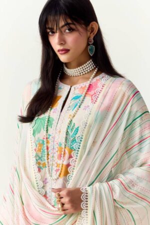 My Fashion Road Kimora Heer Limelight Cotton With Resham Embroidered Salwar Kameez | H – 0011