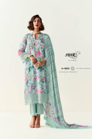 My Fashion Road Kimora Heer Limelight Cotton With Resham Embroidered Salwar Kameez | H – 0013