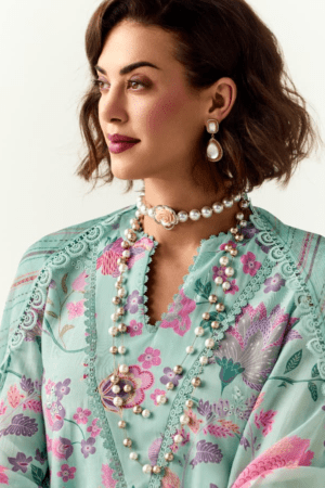 My Fashion Road Kimora Heer Limelight Cotton With Resham Embroidered Salwar Kameez | H – 0013