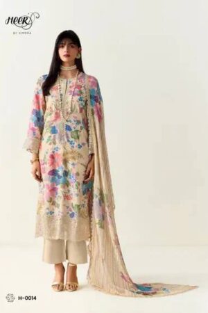 My Fashion Road Kimora Heer Limelight Cotton With Resham Embroidered Salwar Kameez | H – 0014