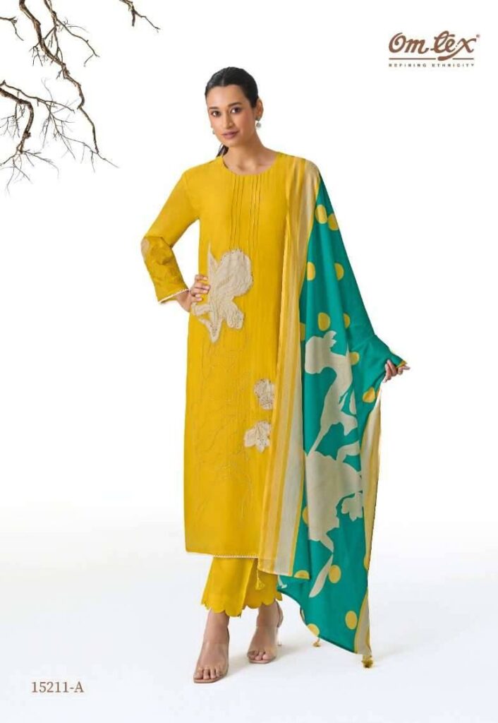 My Fashion Road Omtex Mireya Fancy Chanderi Silk Ladies Suit | 15211 – A