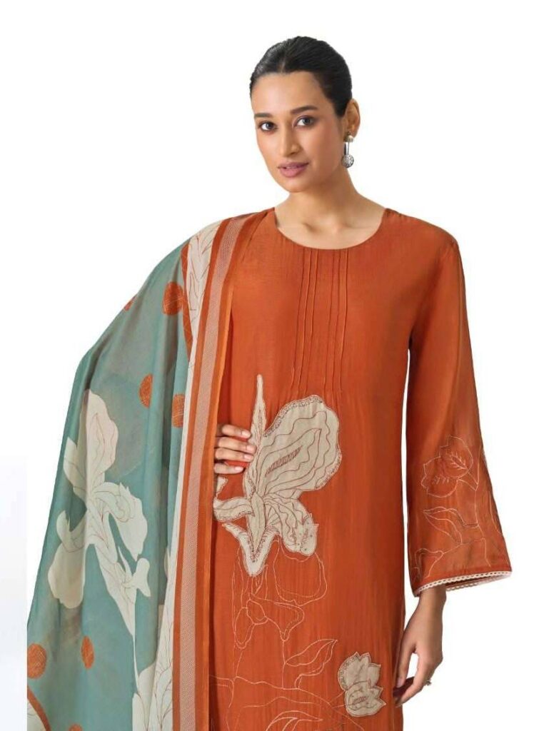 My Fashion Road Omtex Mireya Fancy Chanderi Silk Ladies Suit | 15211 – C