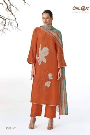 My Fashion Road Omtex Mireya Fancy Chanderi Silk Ladies Suit | 15211 – C