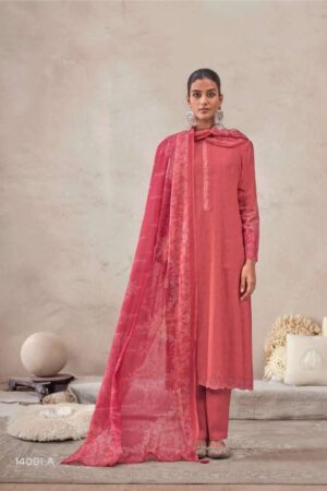 My Fashion Road Omtex Raahaa Premium Wear Lawn Cotton Suit | 14091 – A