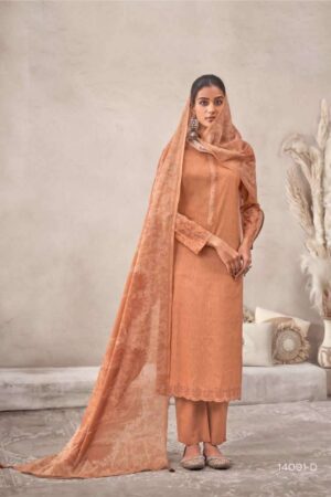My Fashion Road Omtex Raahaa Premium Wear Lawn Cotton Suit | 14091 – D