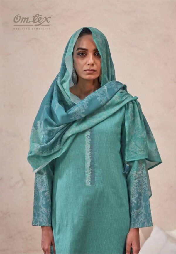 My Fashion Road Omtex Raahaa Premium Wear Lawn Cotton Suit | 14091 – B