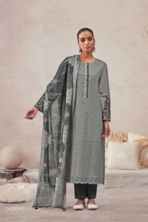 My Fashion Road Omtex Raahaa Premium Wear Lawn Cotton Suit | 14091 – C