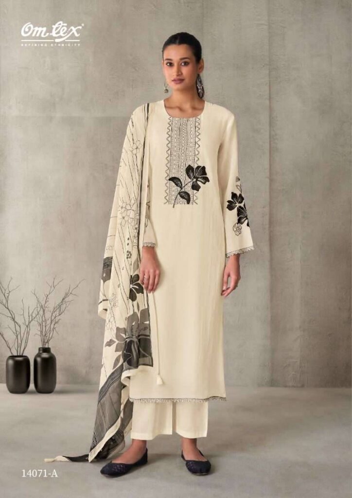 My Fashion Road Omtex Tianaaya Fancy Chanderi Silk Latest Suit | 14071 – A