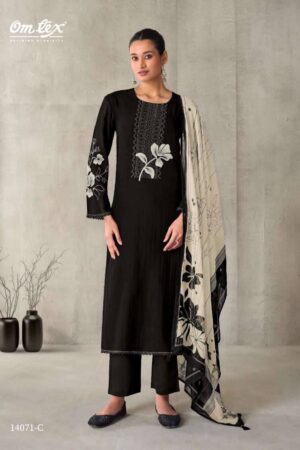 My Fashion Road Omtex Tianaaya Fancy Chanderi Silk Latest Suit | 14071 – C