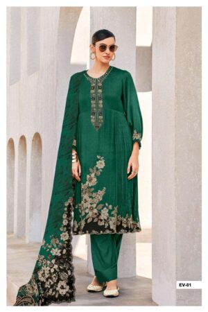 My Fashion Road Varsha Evreen Exclusive Designs Muslin Suit | EV – 01